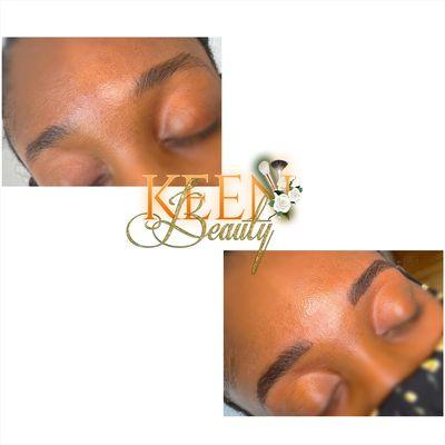 service: brow shaping and tint. price: $25!