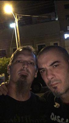 Steve with Phil Anselmo, formerly of Pantera.