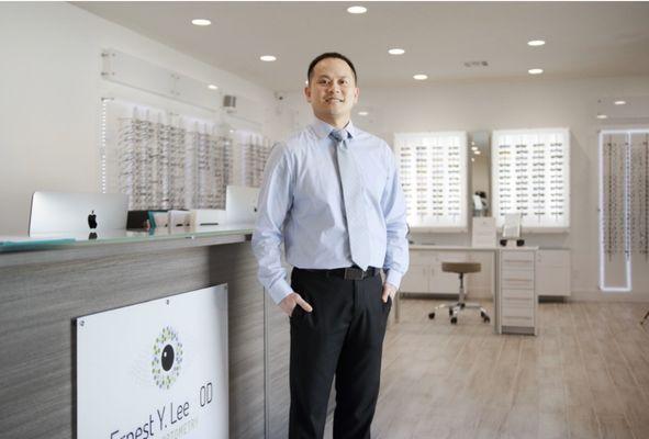 Dr. Lee in his new office