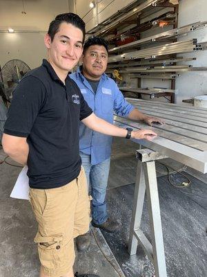 Diego, operations manager and Juan, shop foreman.