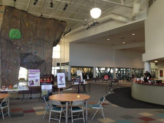 Lobby and Climbing Wall