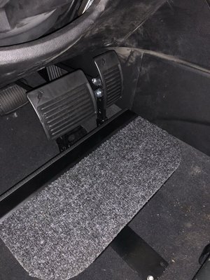 Stamp pedal extensions installed on my 2012 Huyndai Sonata.