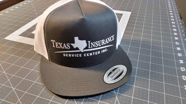 Promotional Caps for Texas Insurance Service Center.