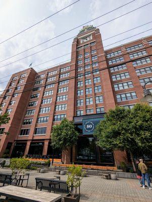 Outside. This Princi location is located on the main ground level inside Starbucks HQ.