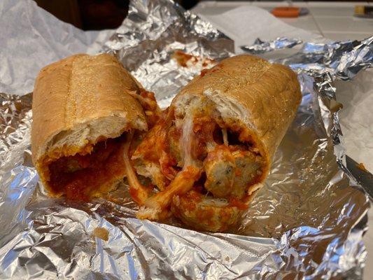 Meatball sandwich 7"