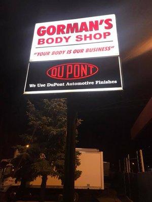 Gorman's LED Sign