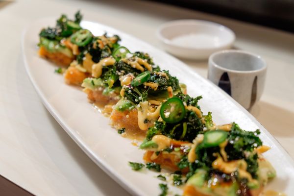 Our Signature Spicy Tuna Crispy Kale