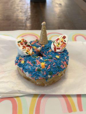 Unicorn sprinkle doughnut