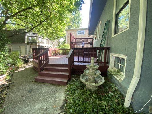 Deck refinishing project. Post renovation.