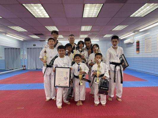 Congrats to all the new black belts! Thank you for being with us through the whole journey!