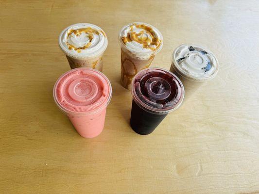 Frappe en smoothies en drinks