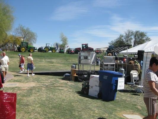 Farm equipment display