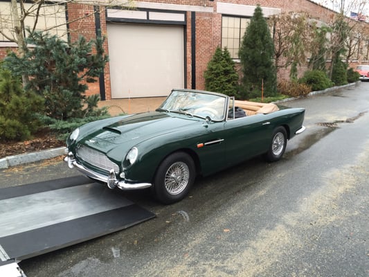 Transported this 1964 Aston Martin DB4 Convertible