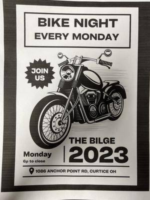 Bike night every Monday