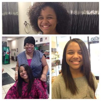 From natural to silky straight.