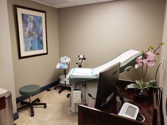 All our spa-like examination rooms are designed with your comfort in mind!