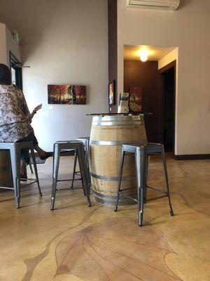 A quaint tasting room