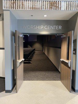 Entrance to Worship Center`