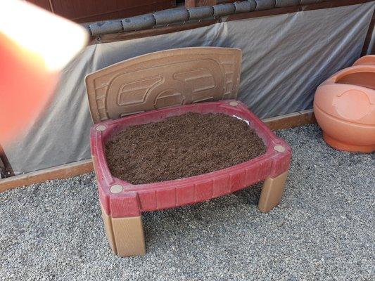 Outside sensory table