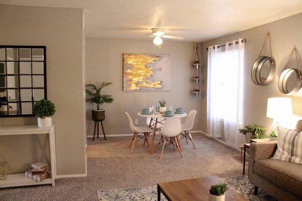 2 bedroom dining room