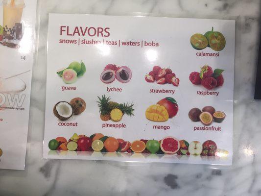 All slushes are made with real fruit, no powders!