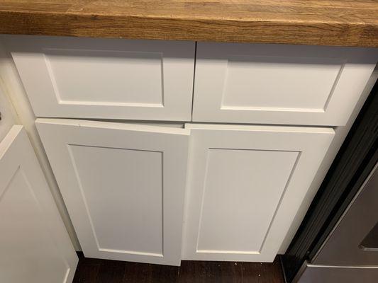 Kitchen - Wrong size hinges