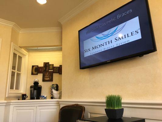 Coffee & water in waiting area is a nice touch.