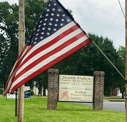 Proud to have this flag in front of CPT. We will be closed Monday, May 27, 2019  for Memorial Day.