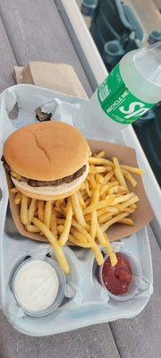 Cheese Burger & Fries