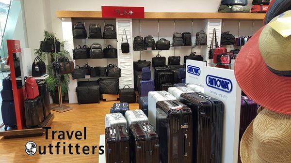 Tumi and Rimowa brands.  Beautiful and great quality luggage.