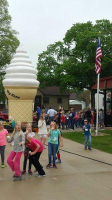 Kids for Christ enjoying a Sky Kone treat