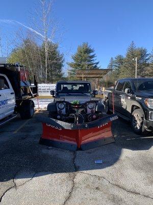 2013 Jeep JK Sport 2Dr, with a new Boss HTX, ready for me to pick up 23DEC2020