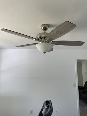 Ceiling fan installation