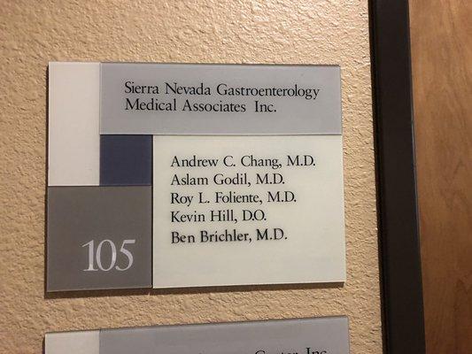 Sierra Nevada Gastroenterology Medical Assocts