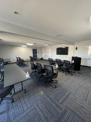 The airline training classroom