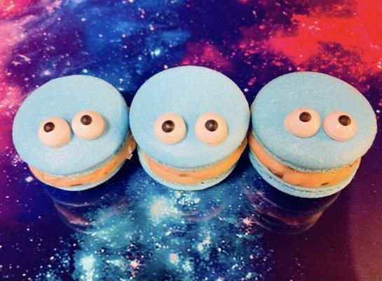 Cookie Dough Monster Macarons