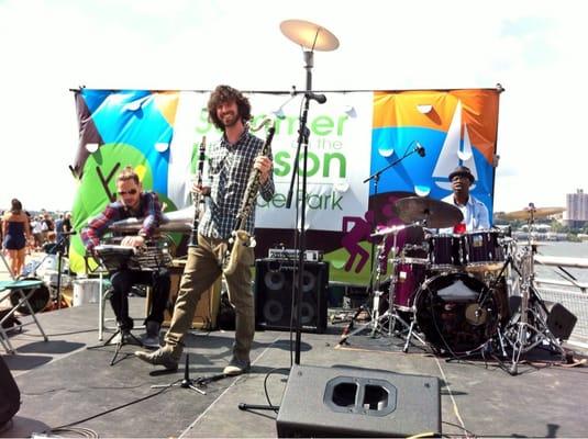 The SOH music stage at the West Side County Fair in September 2013