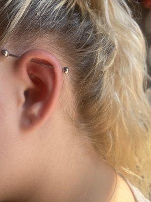 Industrial piercings