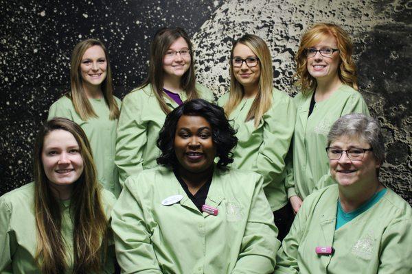 Dental Assistants: Dani, Kayla, Brittney, Christy, Alex, Desiree, Pat