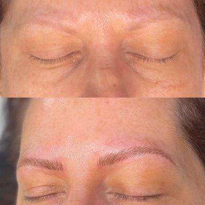 Before and After microblading service:)