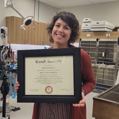 Dr. Anna Reading, Cornell University College of Veterinary Medicine Class of 2012