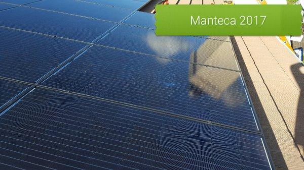 Residential solar system installed in Manteca in 2017