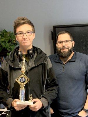 2nd in HS Division--Monthly Scholastic Tournament at Complete Chess