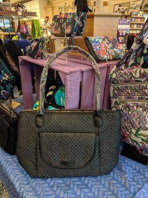 A great selection of Vera Bradley bags.