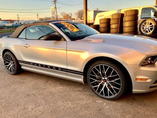 Rims and tires purchased from the shop!