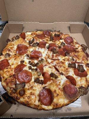 Pepperoni n sausage pan pizza