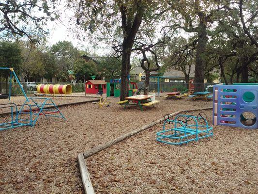 Large playground area 3 1/2 to 5 years old