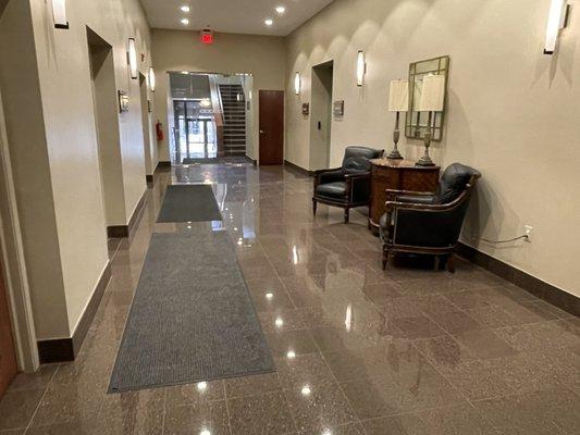 Lobby & seating outside The Financial Planning Company suite