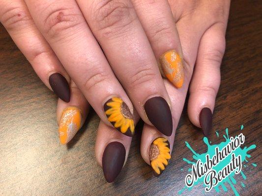 3D Sunflowers by Marie