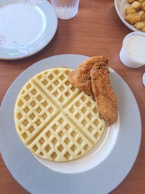 Chicken and waffle